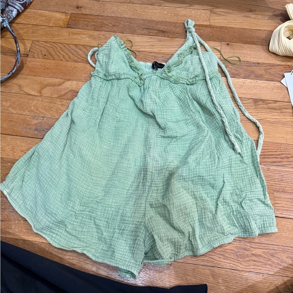 Blue Blush Romper Dress - Picture 2 of 3